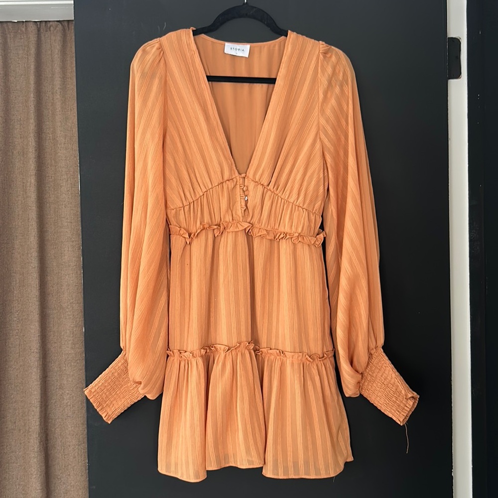 Cute little puffy sleeve dress